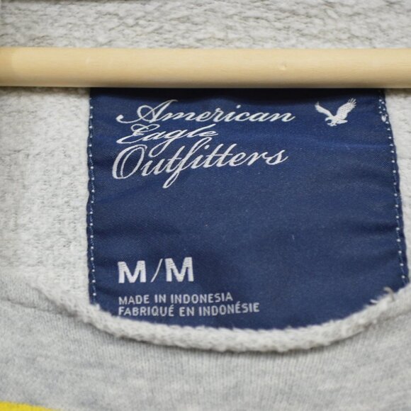 American Eagle Grey Hooded Sweatshirt - Picture 2 of 3